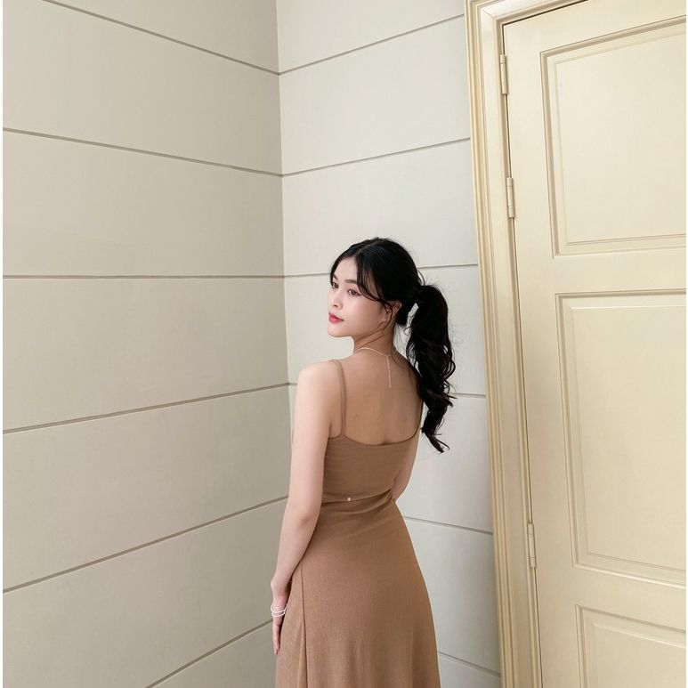 Set Váy Maxi 2 Dây Dáng Chữ A Và Khoác Cardigan KELIN DRESS - GOÛT DE JUN