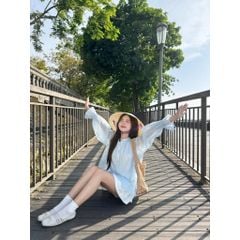 Áo Babydoll Nữ Cổ Trụ Viền Bèo Bo Tay Siêu Xinh - TAWON TOP - GOÛT DE JUN