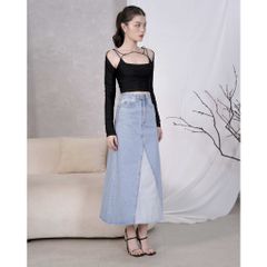 Áo kiểu croptop tay dài - DEMI TOP - GOÛT DE JUN