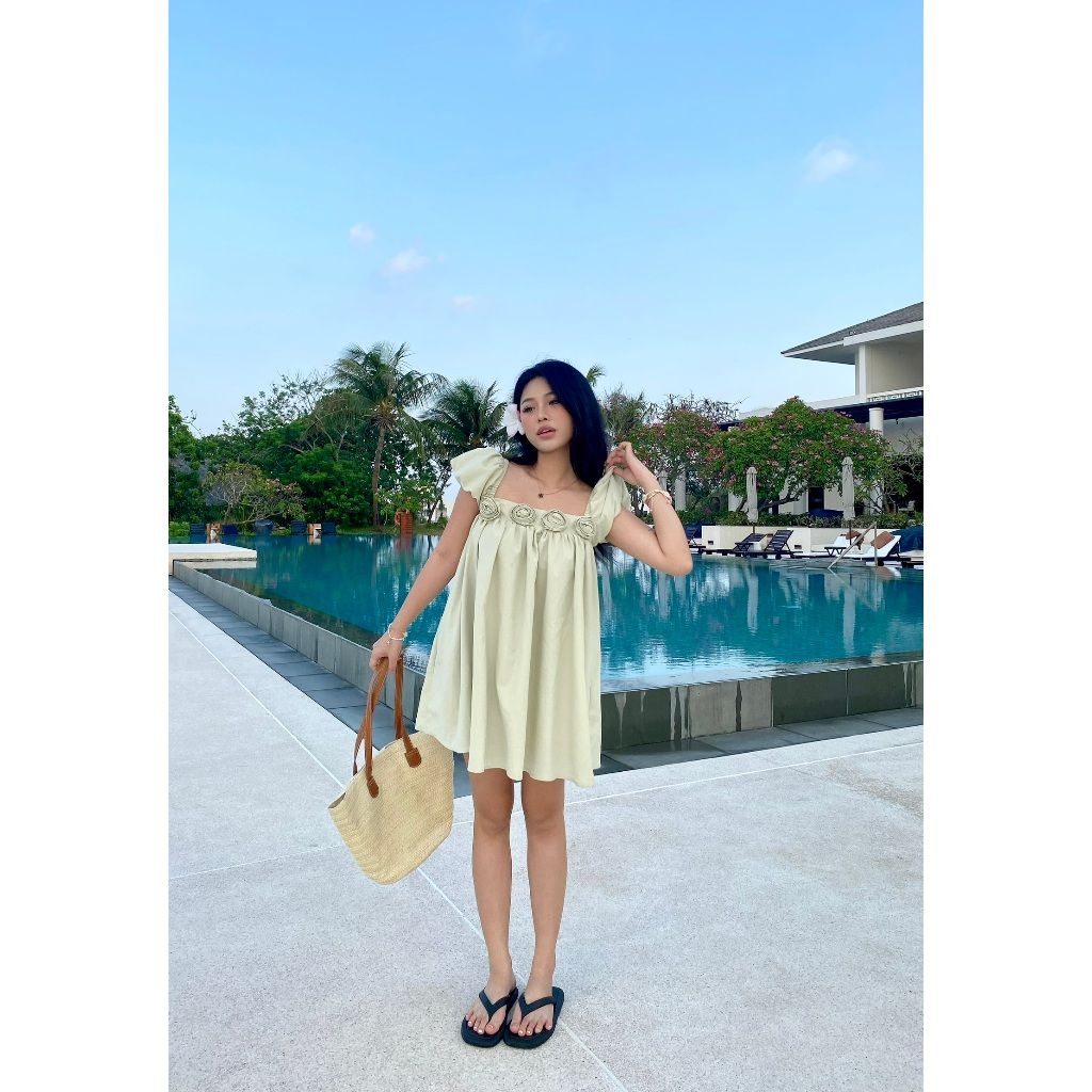 Đầm Nữ Babydoll Tay Phồng Dễ Thương - NAVIN DRESS - GOÛT DE JUN