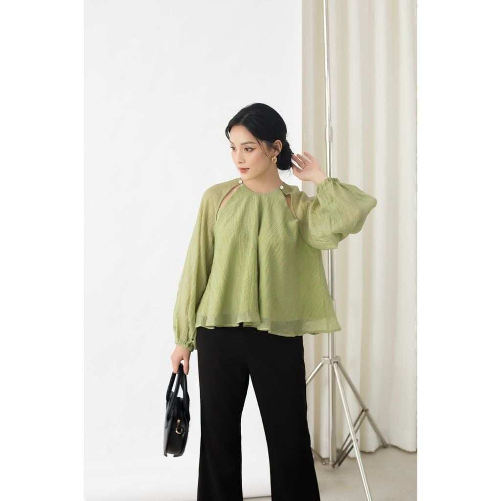 GOÛT DE JUN - Áo kiểu tay phồng raglan  - Kalie Top
