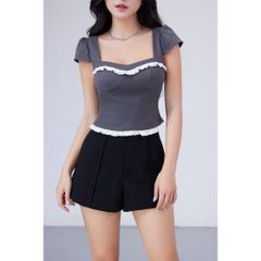 Áo Kiểu Nữ Thiết Kế Tay Cánh Tiên Phối Ren Nữ Tính  - REOLA TOP - GOÛT DE JUN