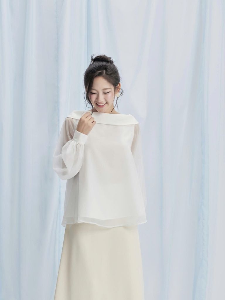 Chân váy Nữ GORGEH Lụa Dáng Dài Phối Ren GOÛT DE JUN