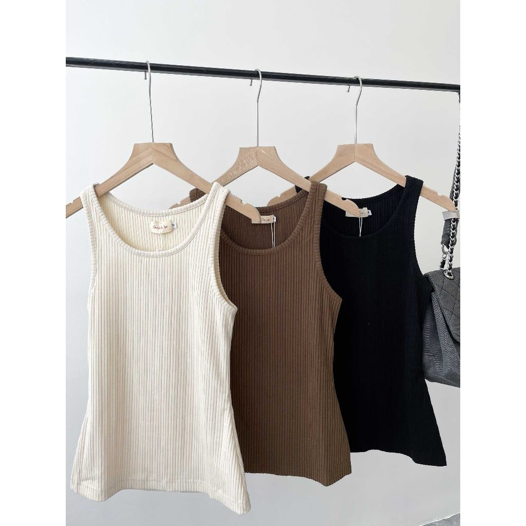 Áo Ba Lỗ Dáng Ôm Thun Gân - COSI TOP - GOÛT DE JUN