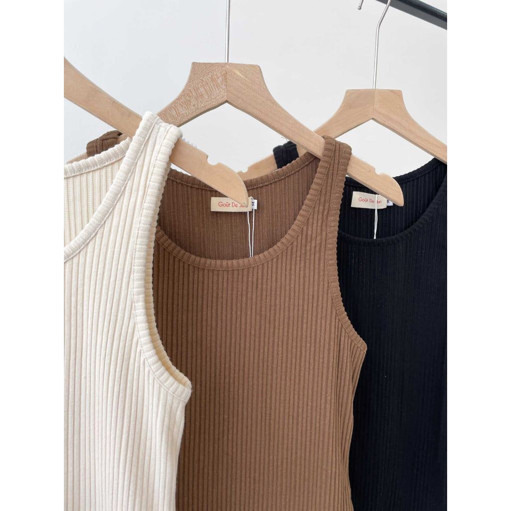 Áo Ba Lỗ Dáng Ôm Thun Gân - COSI TOP - GOÛT DE JUN