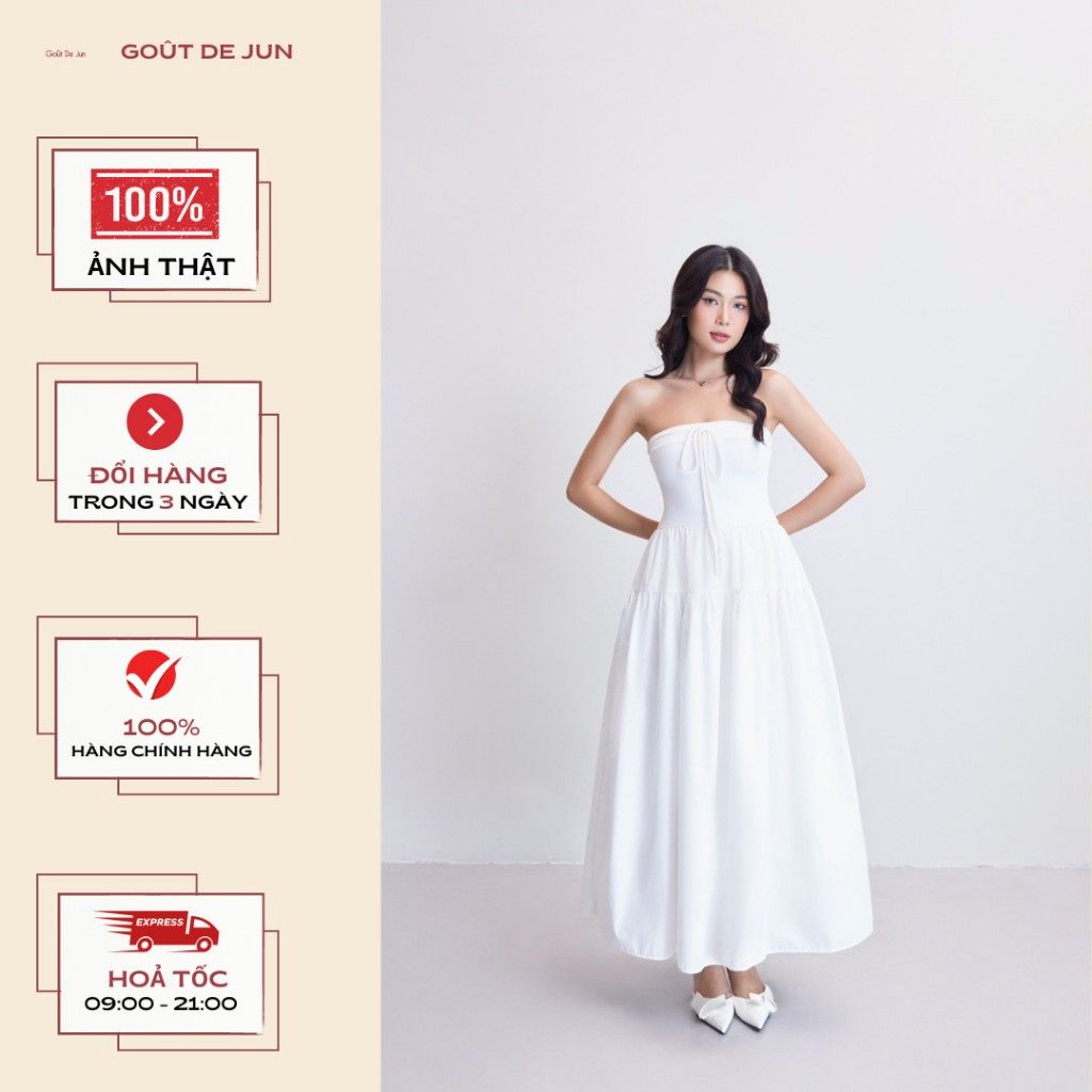 Đầm Nữ Đi Tiệc Thiết Kế Cúp Ngực Form Xoè Nhè Nhàng  - SLYN DRESS - GOÛT DE JUN