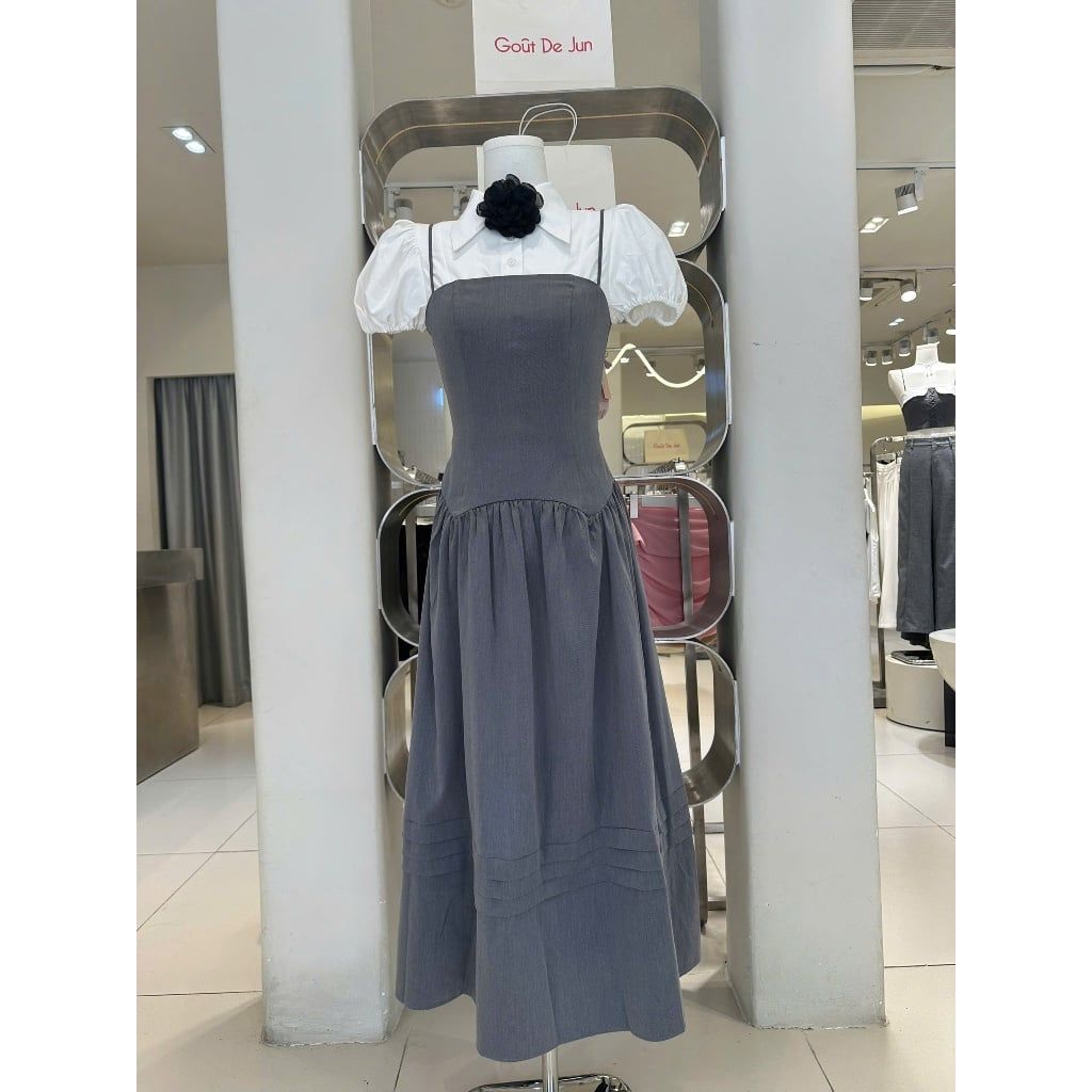 Đầm Nữ Thiết Kế Hai Dây Dự Tiệc Dáng Xòe Sang Trọng - THONY DRESS - GOÛT DE JUN