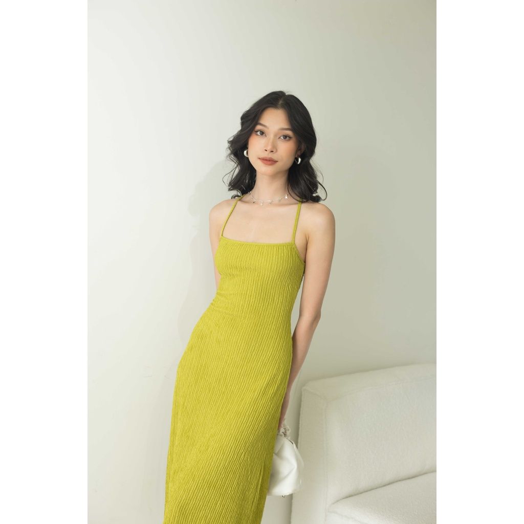 GOÛT DE JUN - Đầm nữ thun hai dây dáng dài   - Katin Dress