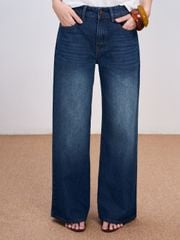 Quần Jeans Nữ KERFUL Wash Ống Đứng Basic Thời Trang GOUT DE JUN