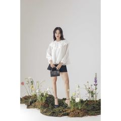 GOÛT DE JUN - Áo Babydoll Nữ Phối Cổ Bèo Tiểu Thư - JANIE TOP