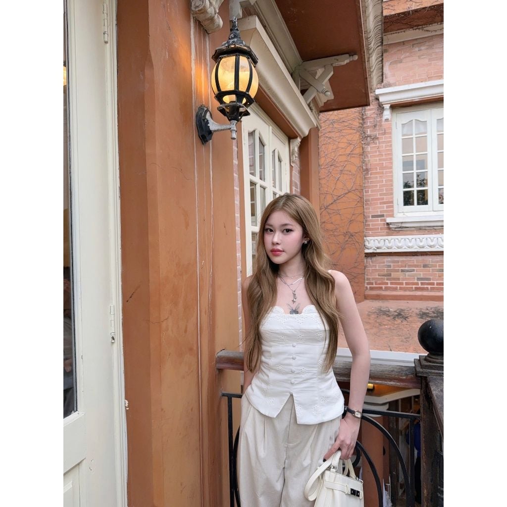 Quần Tây Nữ Lưng Cao Xếp Li Basic Ống Rộng - SISTA PANTS - GOÛT DE JUN