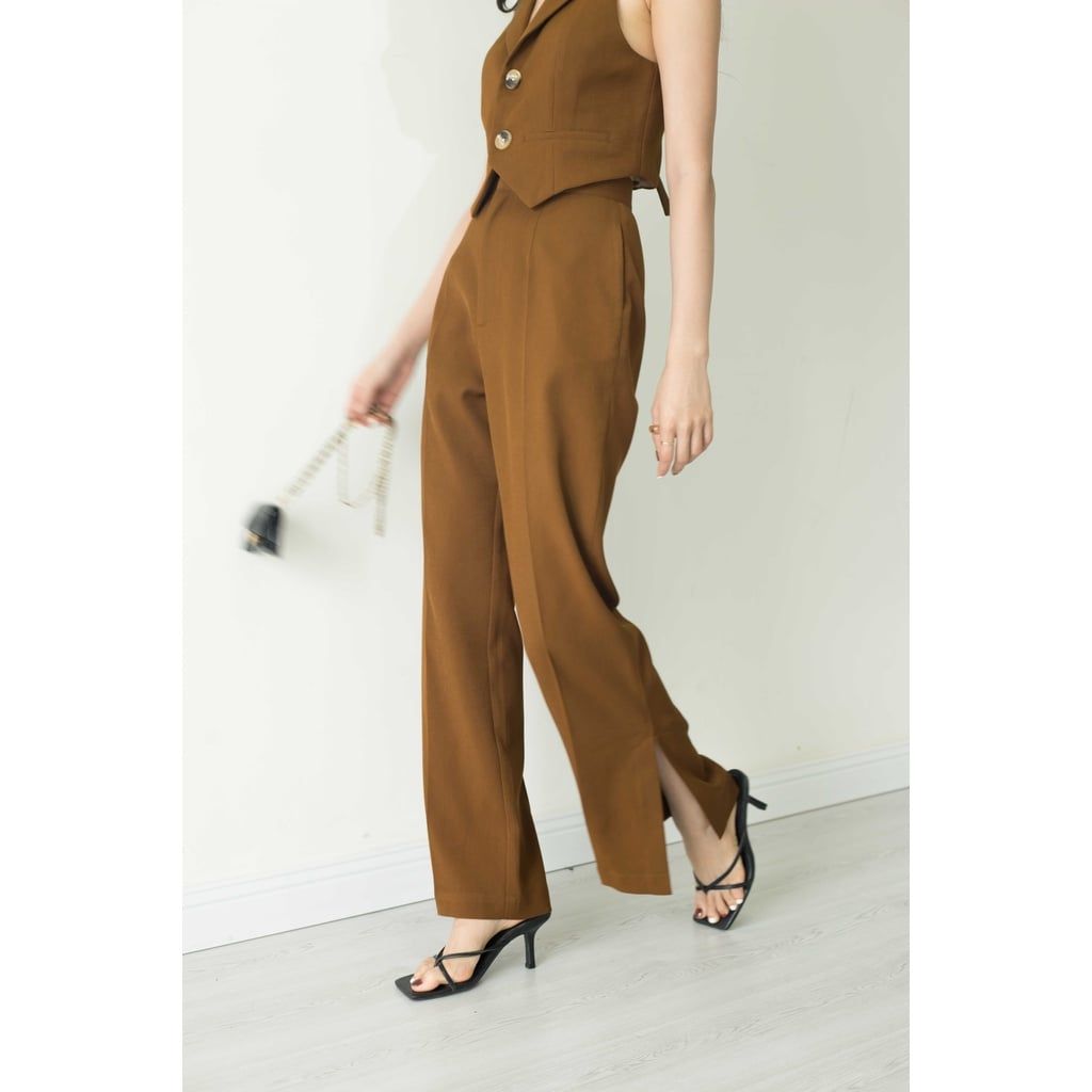 GOÛT DE JUN - Quần tây nữ ống xẻ - Sady Pants