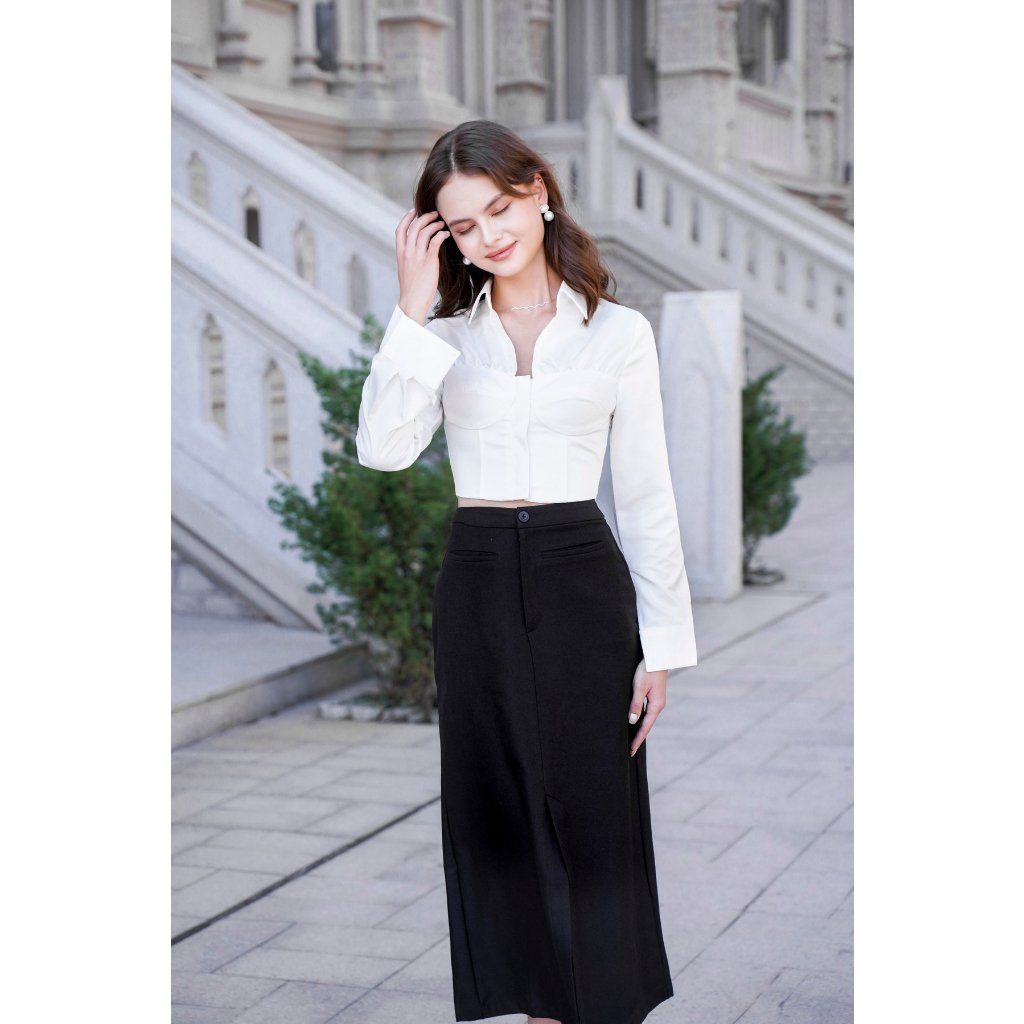 Chân Váy Nữ Dáng Dài Công Sở Thanh Lịch- RORI SKIRT - GOÛT DE JUN