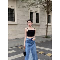 Áo Croptop Corset Hai Dây - MABELL TOP - GOÛT DE JUN