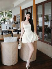 Đầm Nữ Hai Dây Bồng Xòe Dáng Bí Sang Chảnh - BARRY DRESS - GOÛT DE JUN