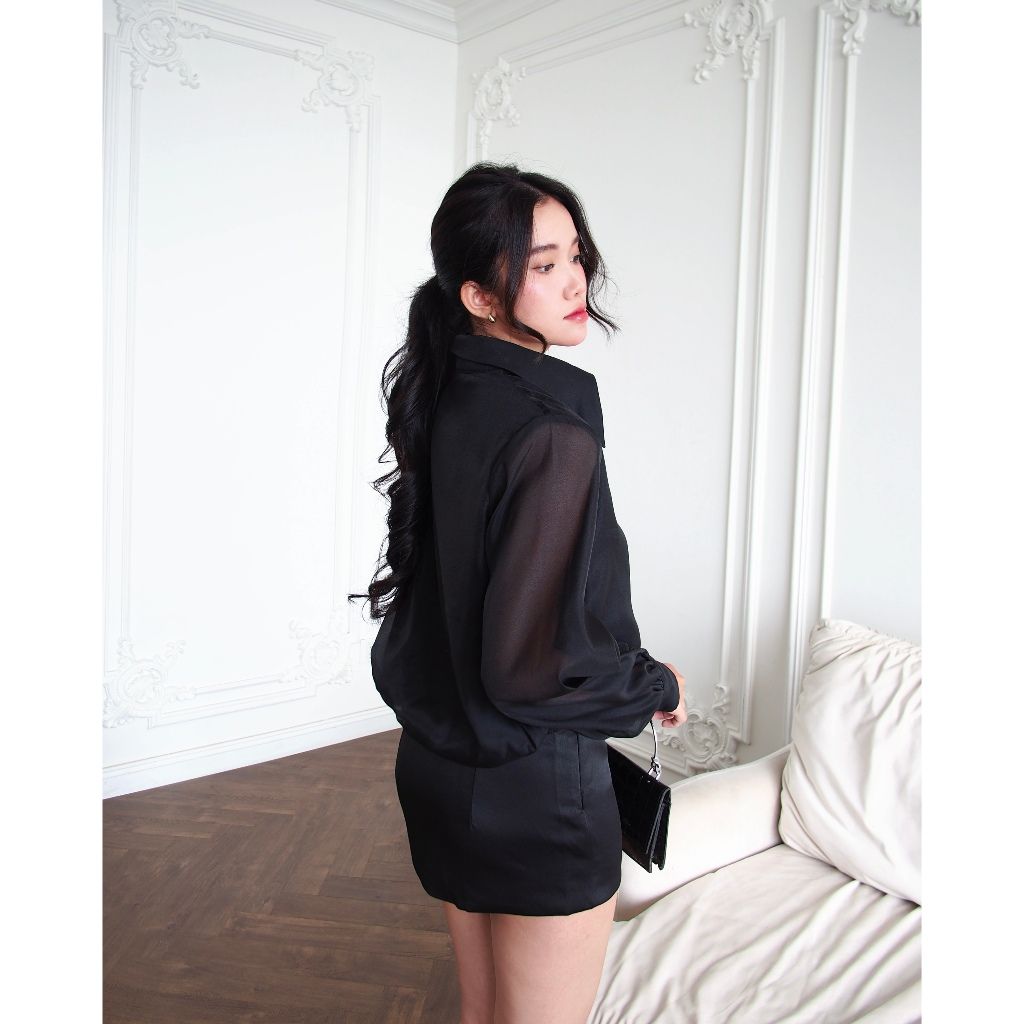 Đầm Nữ Sơ Mi Thiết Kế Ôm Tôn Dáng Thanh Lịch Che Khuyết Điểm - RUDDY DRESS - GOÛT DE JUN