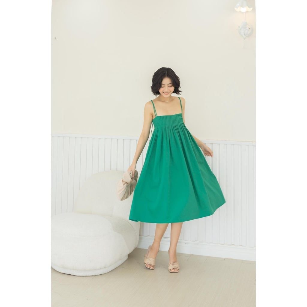 GOÛT DE JUN - Đầm hai dây may xếp li cách điệu - Sofie Dress