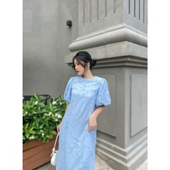 Đầm nữ tay bồng hoạ tiết nổi  ADORA DRESS - GOÛT DE JUN
