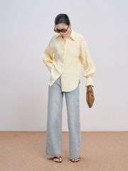 Quần Jeans Nữ FINRIC Wash Ống Suông Basic GOUT DE JUN