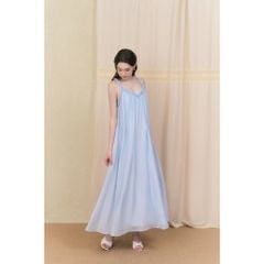 Đầm Nữ MAHIK DRESS 2 Dây Xoắn Bèo Form Maxi Đi Biển GOUT DE JUN