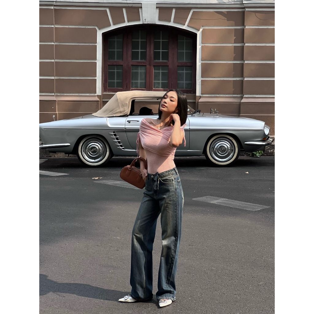 Quần Jeans Nữ Ống Rộng Basic Thời Trang - ICEY JEAN - GOÛT DE JUN