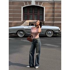Quần Jeans Nữ Ống Rộng Basic Thời Trang - ICEY JEAN - GOÛT DE JUN