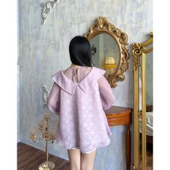 Áo Nữ Babydoll Tay Dài Bồng Nữ Tính Thanh Lịch - FERNA TOP - GOÛT DE JUN