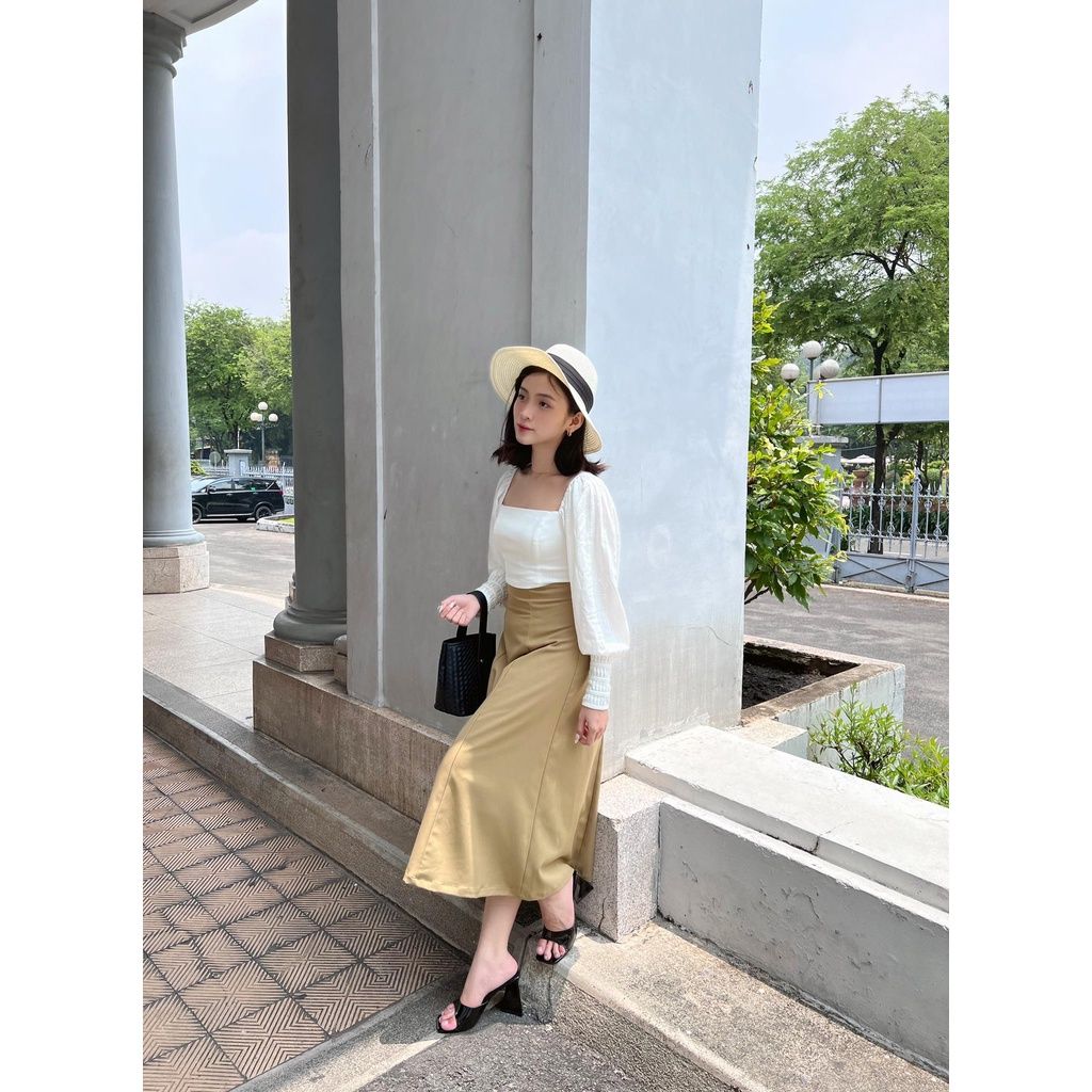 GOÛT DE JUN - Áo Croptop tay dài - HELYN TOP