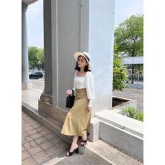 GOÛT DE JUN - Áo Croptop tay dài - HELYN TOP