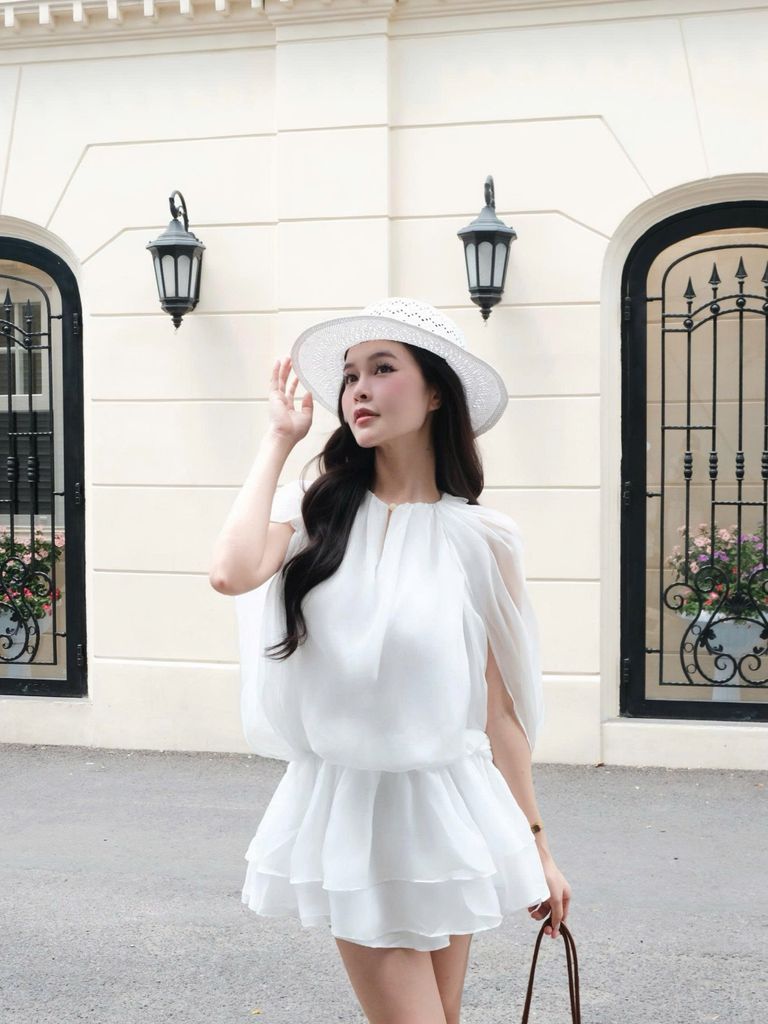 Đần Nữ TRIXSYN Dáng Ngắn Xòe Nữ Tính GOÛT DE JUN