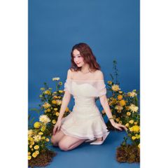 Đầm Dự Tiệc 2 Dây Phối Lưới Thiết Kế Tùng Xòe Tầng - KIERA DRESS - GOÛT DE JUN