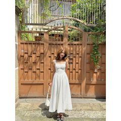 Đầm Nữ Thiết Kế Hai Dây Dự Tiệc Thắt Eo Tôn Dáng Xòe Sang Trọng - LOUISE DRESS - GOÛT DE JUN
