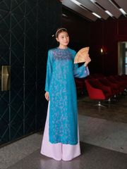 (Không Kèm Áo) Quần Dài Nữ XUÂN CHI Lụa Phối Chun Ống Rộng GOÛT DE JUN