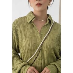 GOÛT DE JUN - Áo sơmi nữ vân nổi freesize - Dora Shirt