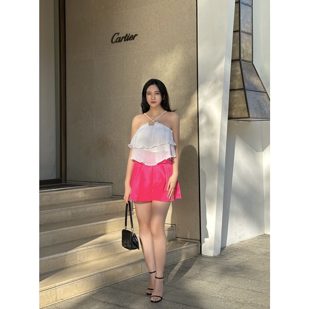 Áo Cổ Yếm Xếp Tầng Beola Top - GOÛT DE JUN