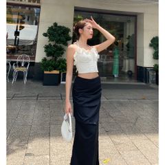 Áo Croptop Nữ Cổ Yếm Phối Bèo Nữ Tính MAICHI TOP - GOÛT DE JUN