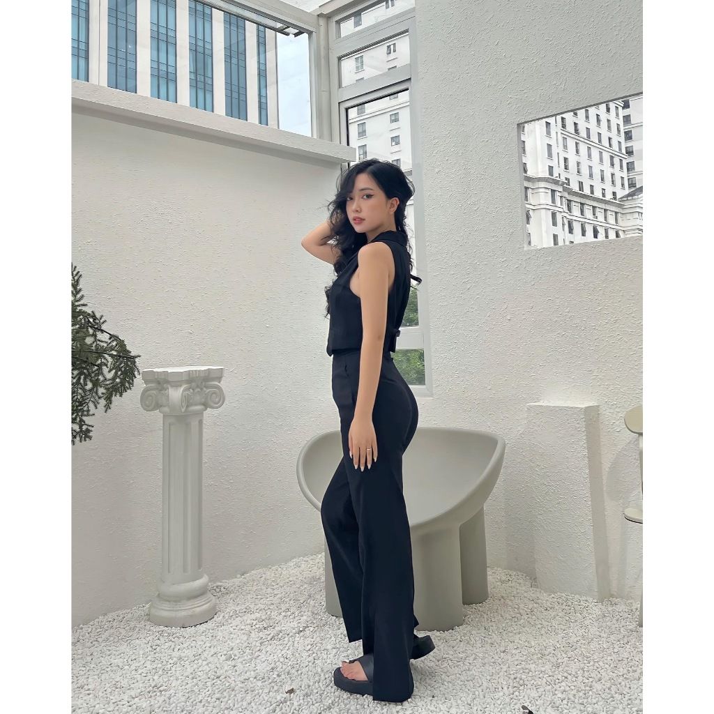 Áo vest gile nữ croptop - Moka top - GOÛT DE JUN