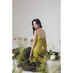 Đầm Lụa Hai Dây Dáng Dài Maxi Trơn RYDA DRESS - GOÛT DE JUN