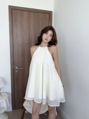Đầm Nữ AZIREL Cổ Yếm Phối Voan Dễ Thương GOÛT DE JUN