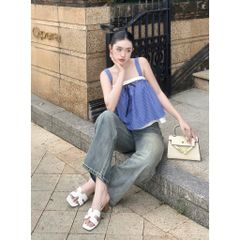 Quần Jeans Nữ Ống Rộng BASIC Thời Trang - TRAFFY JEAN - GOÛT DE JUN