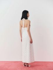 Đầm Nữ ELSPETH Hoa Nhí Cổ Yếm Dáng Dài Nữ Tính  GOÛT DE JUN