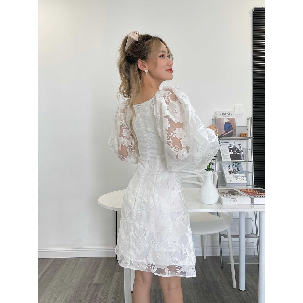 Đầm nữ tay bồng họa tiết hoa PAULA DRESS - GOÛT DE JUN