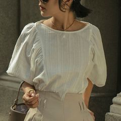 Áo Kiểu Tay phồng thanh lịch | Goût De Jun | Emby Top