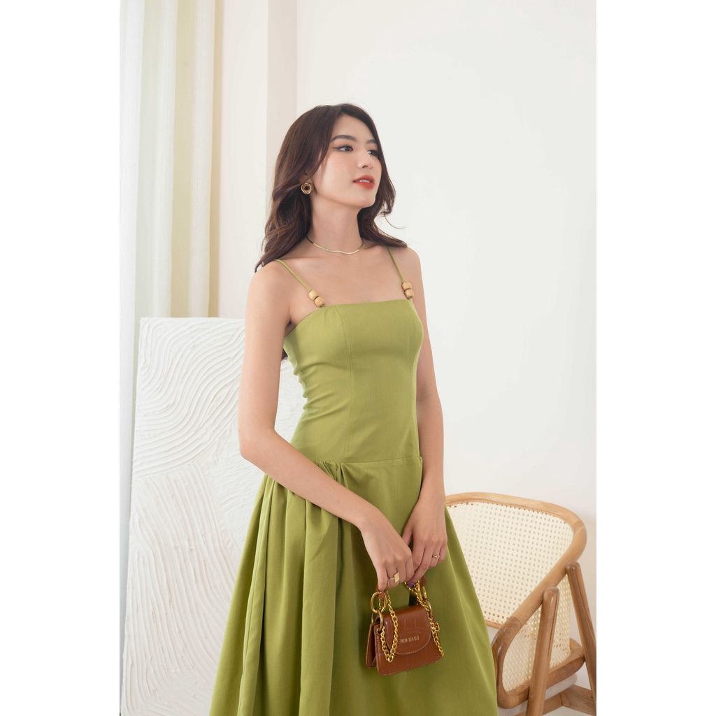 GOÛT DE JUN - Đầm nữ hai dây nhún form xòe- Kami Dress
