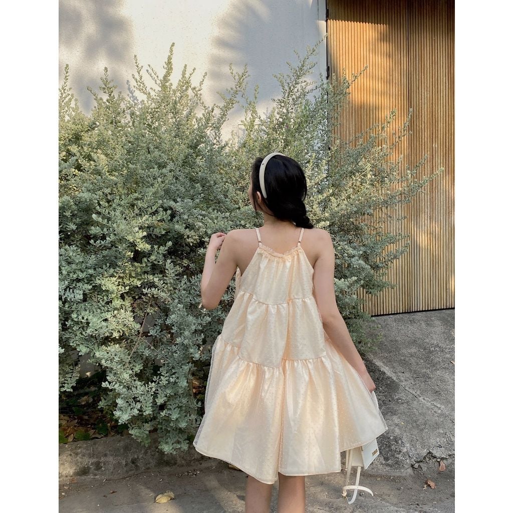 GOÛT DE JUN - Đầm nữ thiết kê cổ yếm form babydoll - RORA DRESS