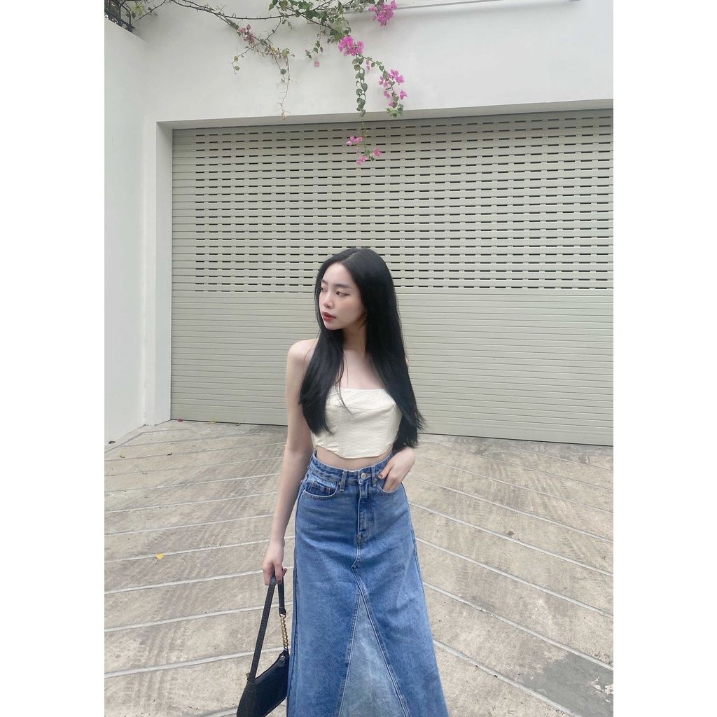 GOÛT DE JUN - Áo croptop cúp ngực -TONNA TOP