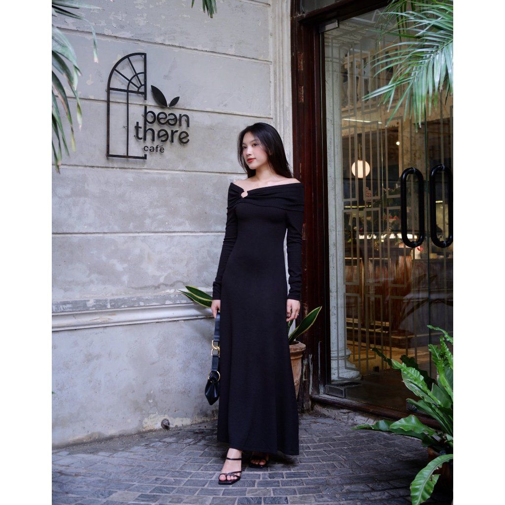Đầm Body Nữ Trễ Vai Tôn Dáng Form Dài - RAZIN DRESS - GOÛT DE JUN