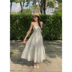 Đầm Nữ 2 Dây Maxi Đi Biển Nhẹ Nhàng Nữ Tính - NICA DRESS - GOÛT DE JUN
