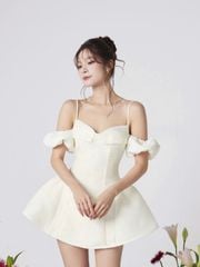 Đầm Nữ NANIR Dáng Ngắn Trễ Vai Cúp Ngực Form A Dự Tiệc GOÛT DE JUN