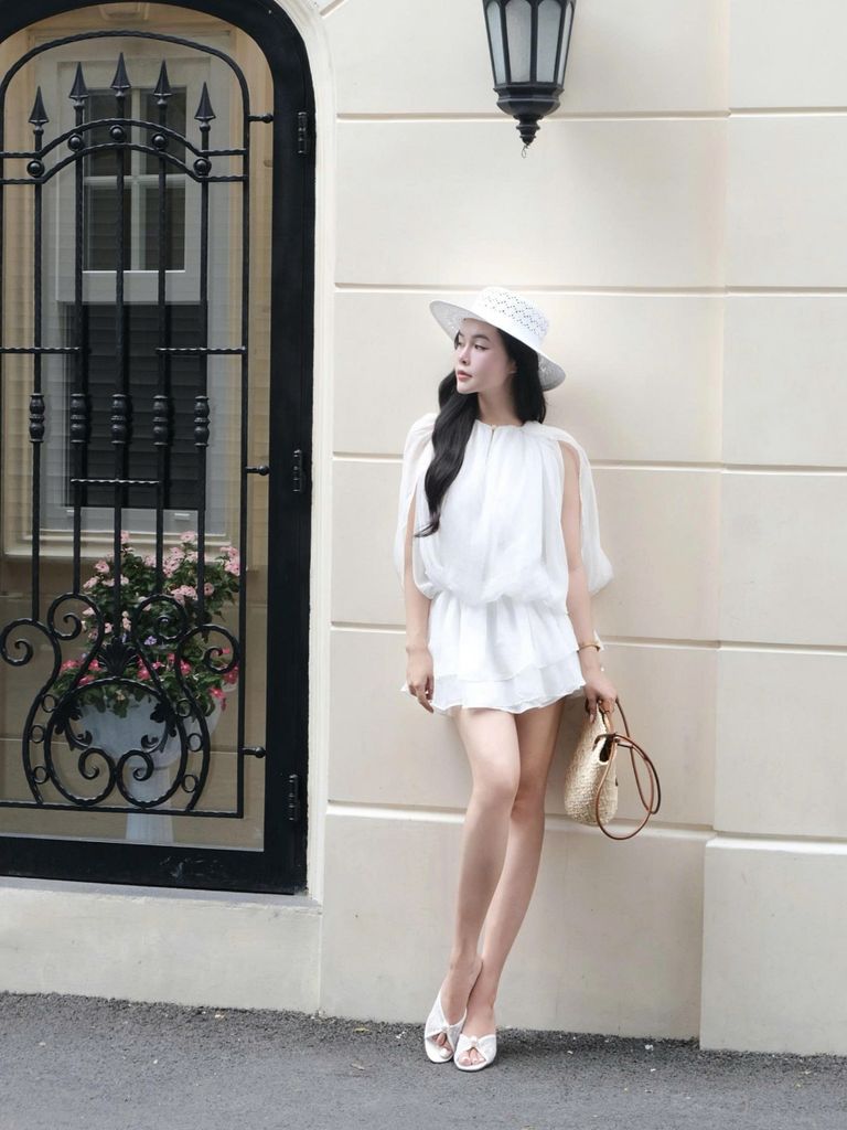Đần Nữ TRIXSYN Dáng Ngắn Xòe Nữ Tính GOÛT DE JUN